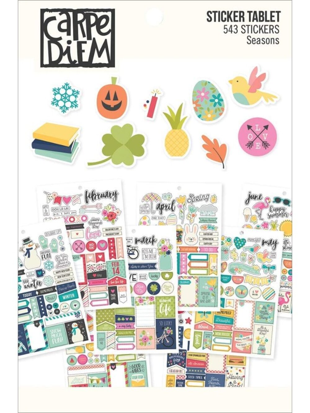 7974 Planner Essentials Seasons Sticker Tablet